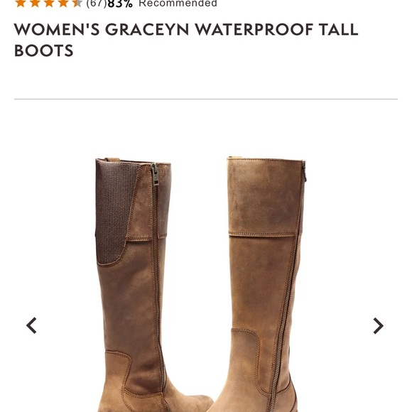 Timberland woman’s size 10 brown leather tall boot with ortholite sole - Picture 6 of 9